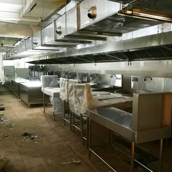 城南雙語學校食堂工程施工現場
