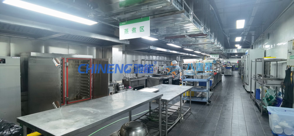 某大學第五食堂廚房工程蒸煮區(qū)