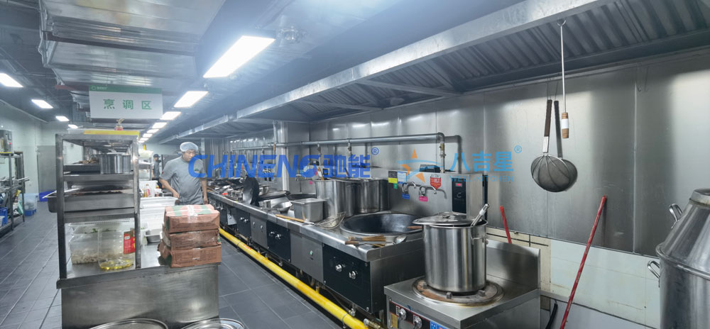某大學第五食堂廚房工程烹調區(qū)